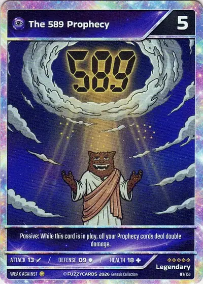 The 589 Prophecy card
