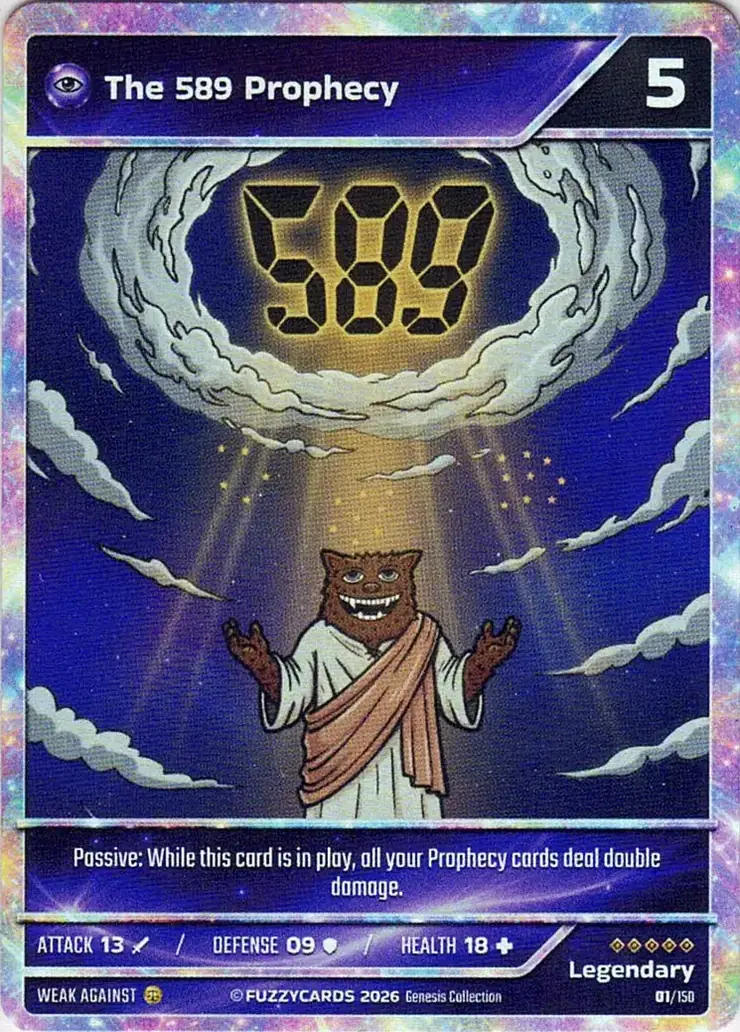 The 589 Prophecy card