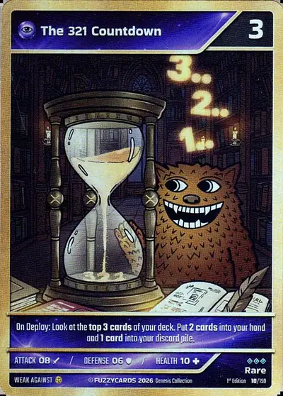 The 321 Countdown card