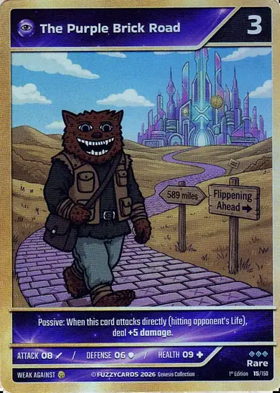 The Purple Brick Road card