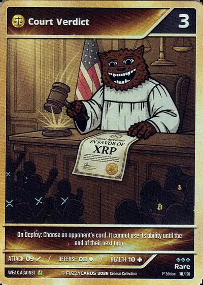 Court Verdict card