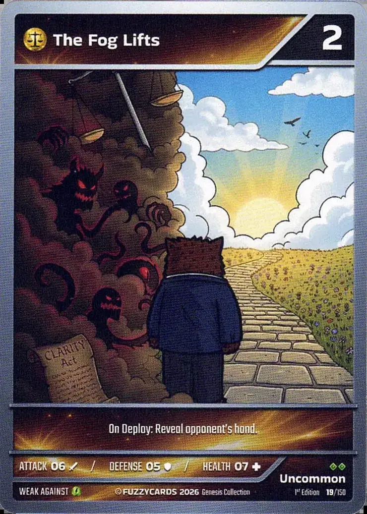 The Fog Lifts card
