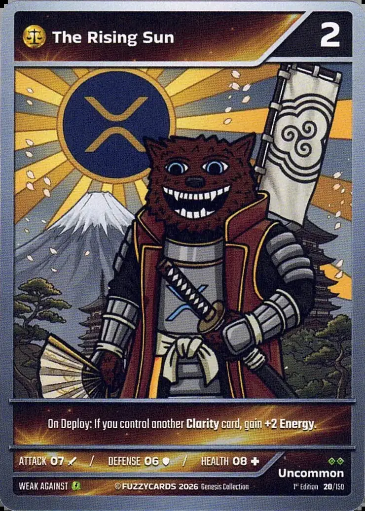 The Rising Sun card