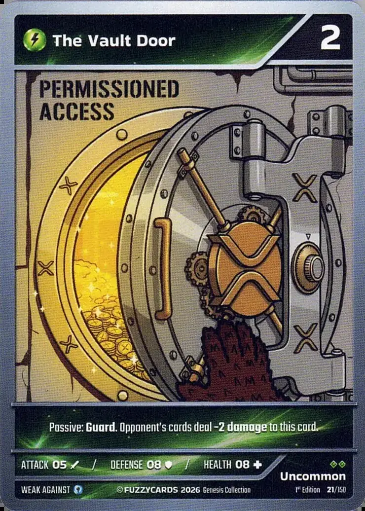 The Vault Door card