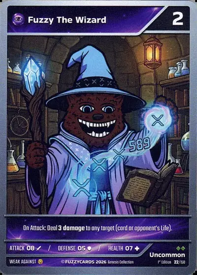 Fuzzy The Wizard card