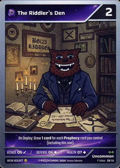 The Riddler's Den card