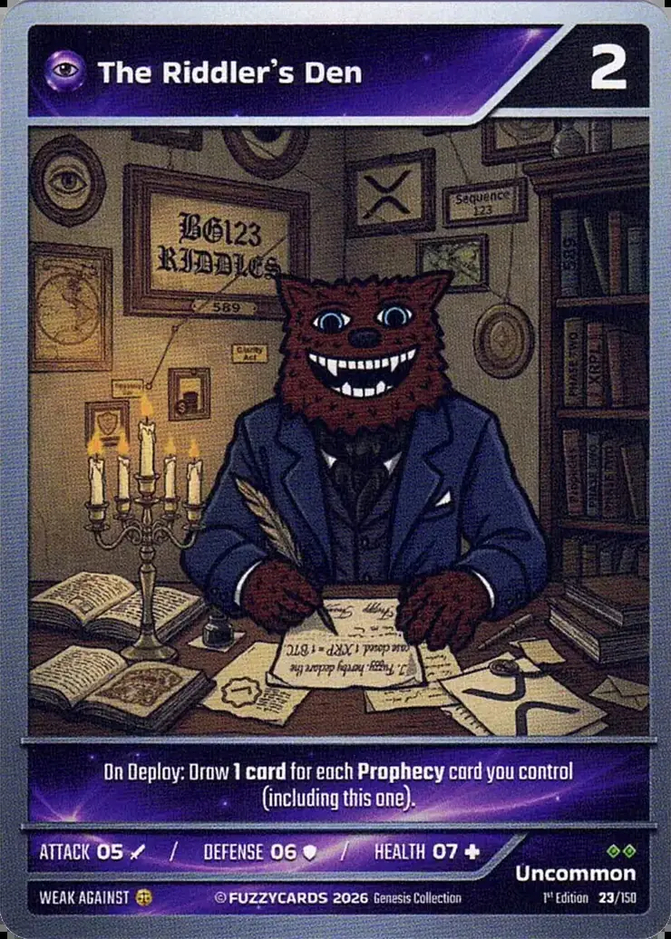The Riddler's Den card
