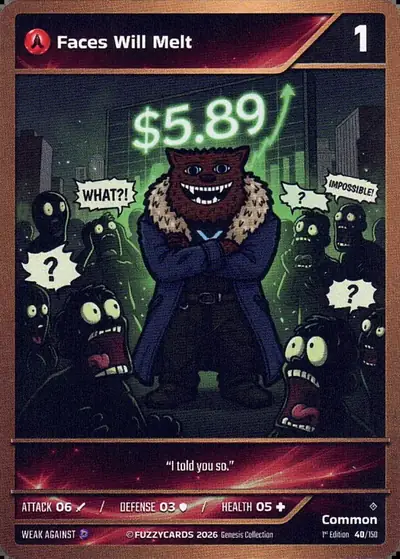 Faces Will Melt card