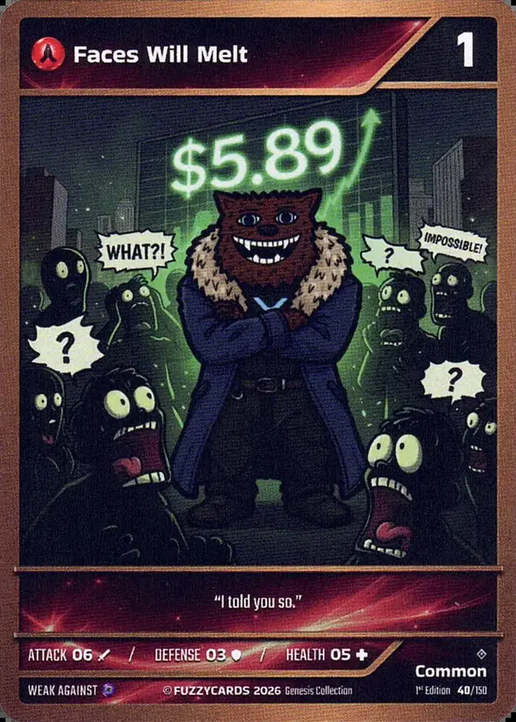 Faces Will Melt card