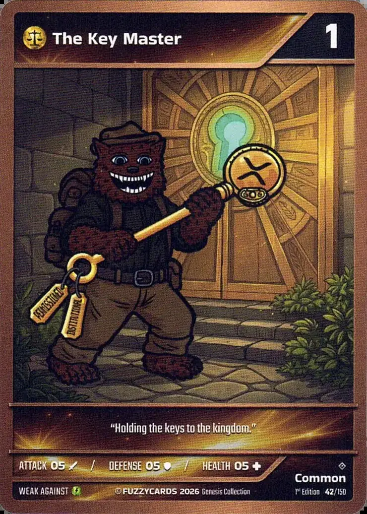 The Key Master card