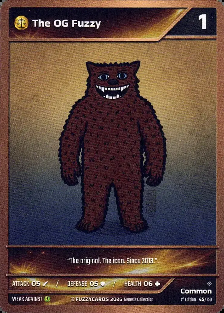 The OG Fuzzy card