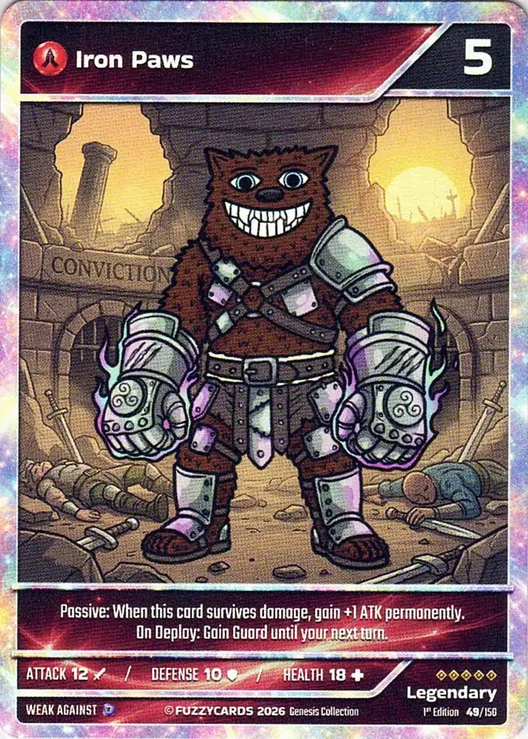 Iron Paws card