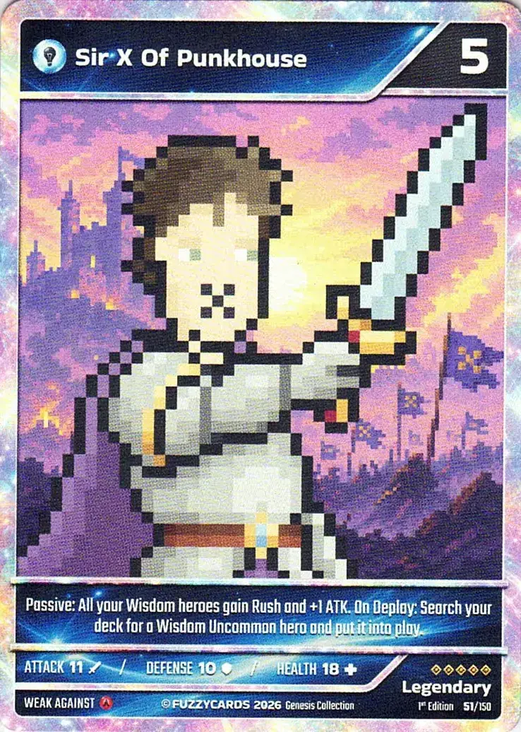 Sir X Of Punkhouse card