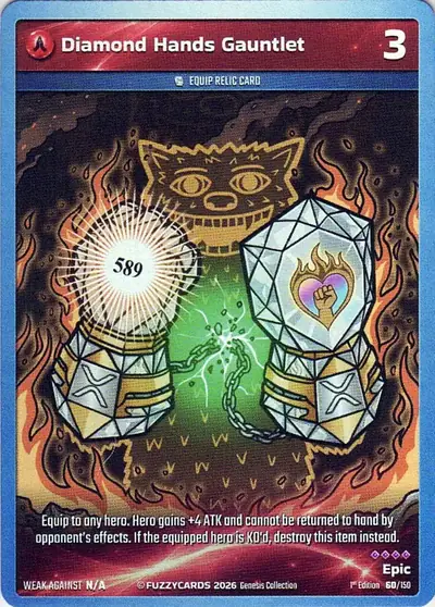 Diamond Hands Gauntlet card