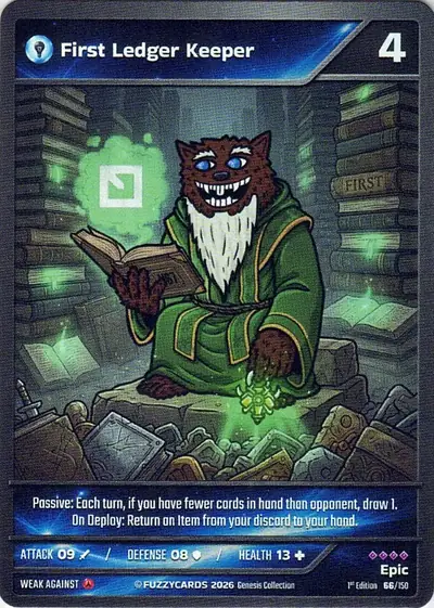 First Ledger Keeper card