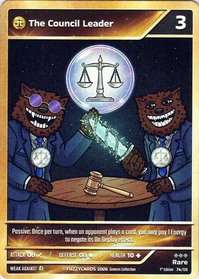 The Council Leader card