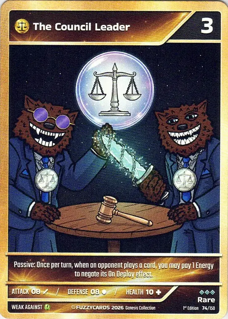 The Council Leader card