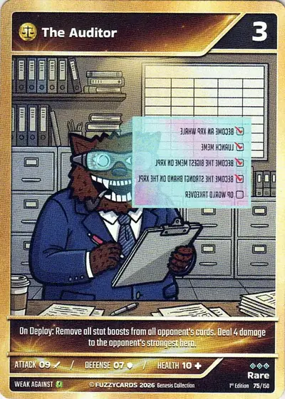 The Auditor card
