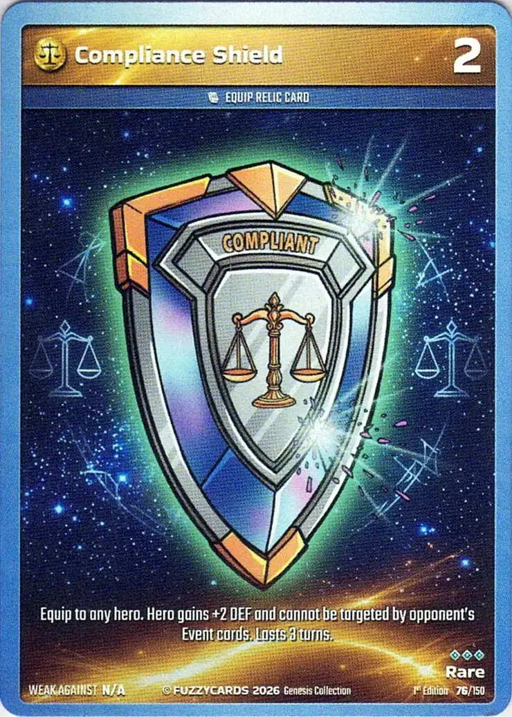 Compliance Shield card
