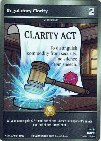 Regulatory Clarity card