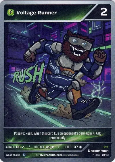 Voltage Runner card