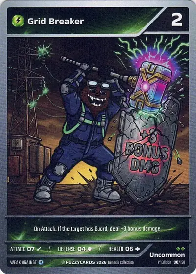 Grid Breaker card