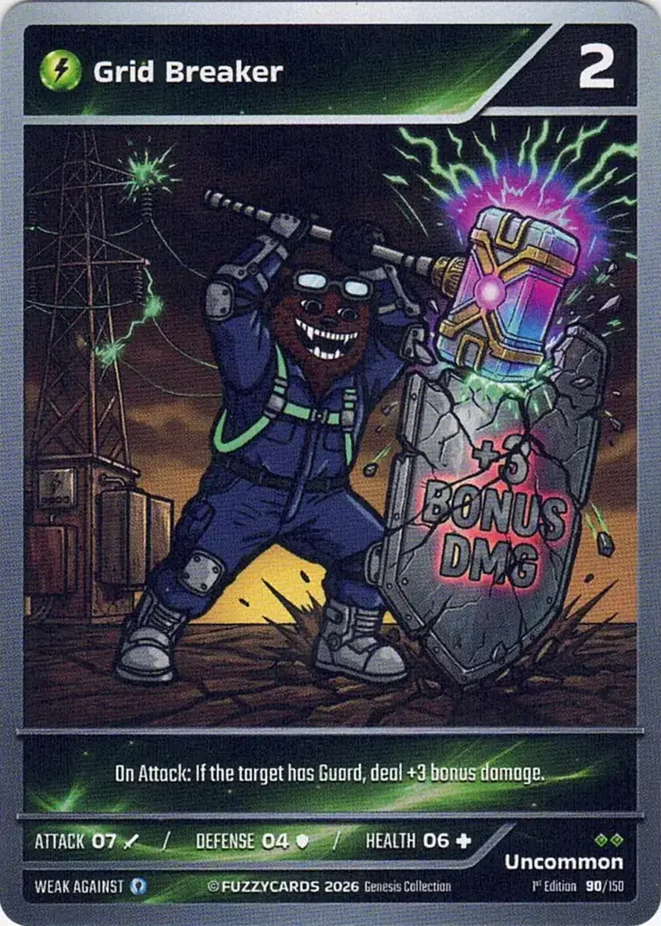 Grid Breaker card