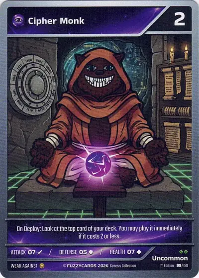 Cipher Monk card