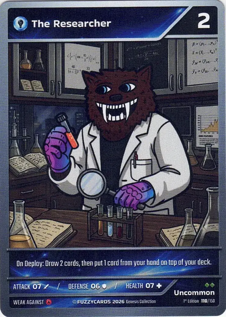 The Researcher card