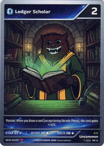 Ledger Scholar card