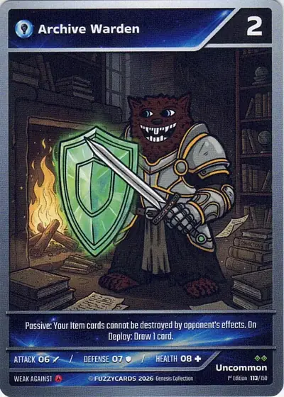 Archive Warden card