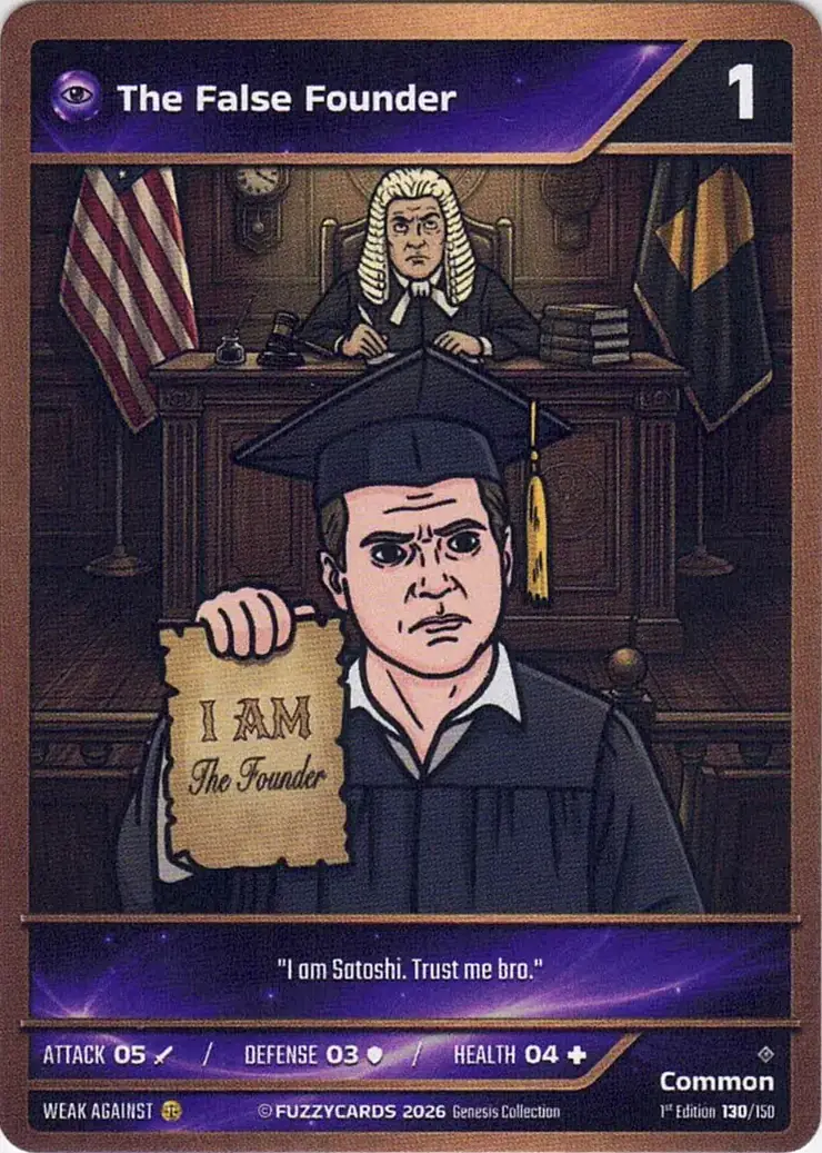 The False Founder card