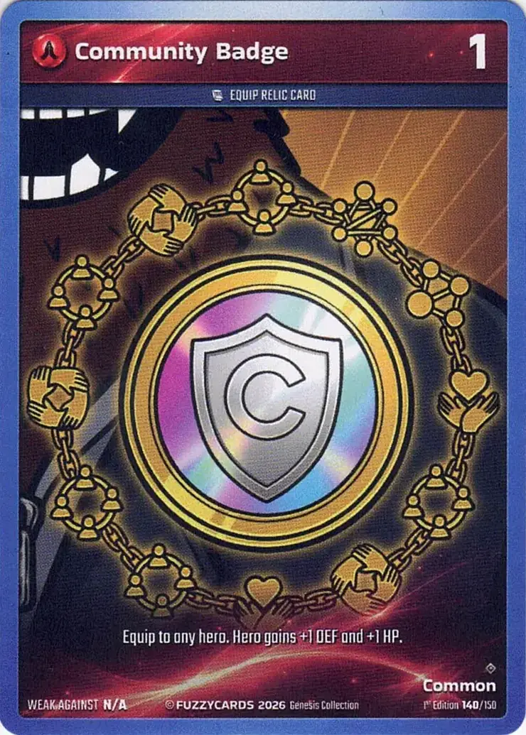 Community Badge card