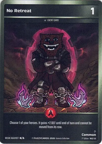 No Retreat card