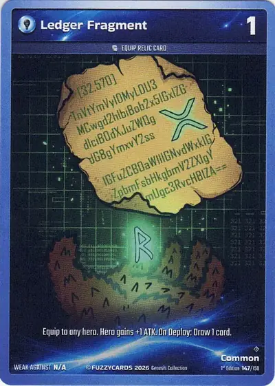 Ledger Fragment card